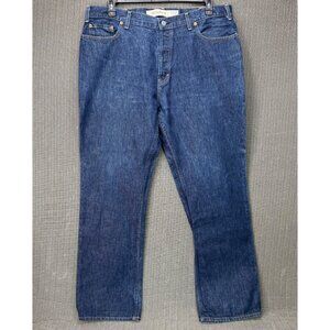 Vintage Gap Mens Size 40x32 Blue Straight Fit Dark Wash Jeans